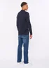 Duck & Cover Navy Melfi Zip Thru Knit - Small Image 2