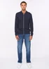 Duck & Cover Navy Melfi Zip Thru Knit - Small Image 5