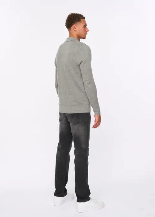 Duck & Cover Grey Marl Melfi Zip Thru Knit - Small Image 2