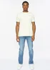 Duck & Cover Off White Trimlines T-shirt - Large Image 5