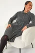 Roman Grey Petite Collared Knit Shift Dress - 16 Image 2