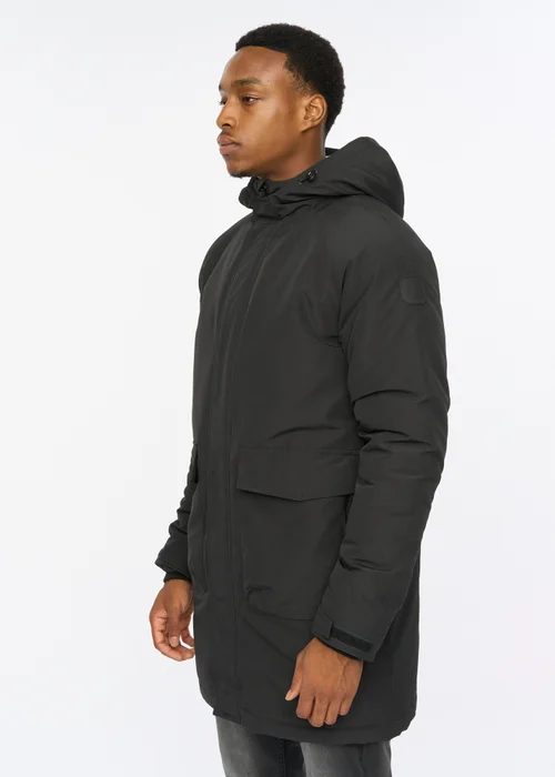 Duck & Cover Black Copfords Parka - M Image 3