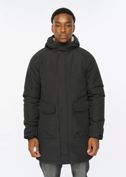 Duck & Cover Black Copfords Parka - M Image 1