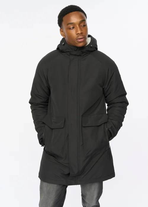 Duck & Cover Black Copfords Parka - M Image 4