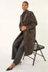 Roman Brown Animal Print Formal Pocket Coat - 20 Image 2