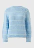 Light Blue Stripe Knitted Jumper - Extra small Image 4