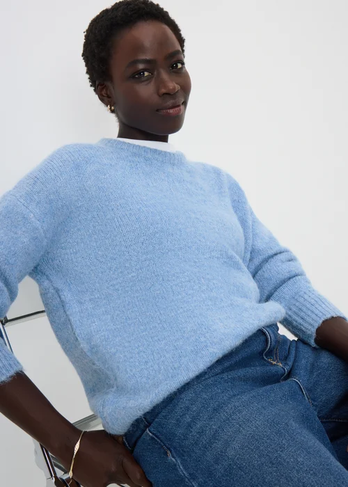 Light Blue Fluffy Lofty Jumper - XS Image 2