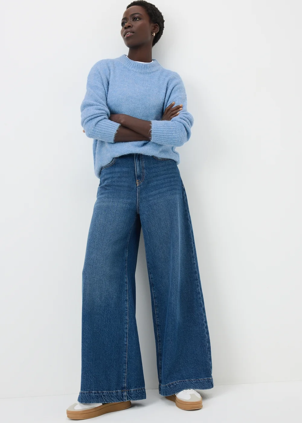 Light Blue Fluffy Lofty Jumper - XS Image 1