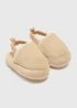 Baby Beige Faux Fur Slippers (Newborn-18mths) - Age 6 - 9 Months Image 1
