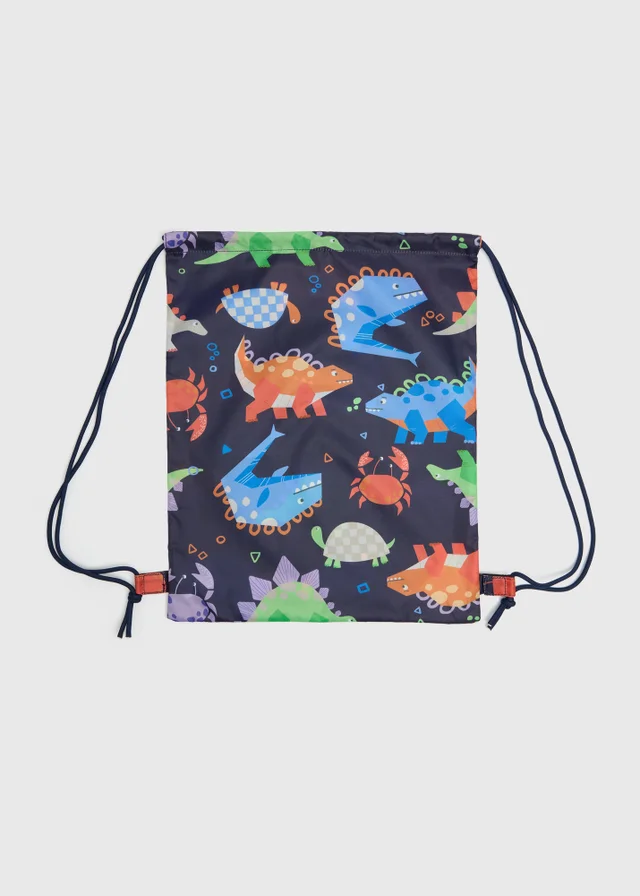 Boys Navy Animal Swimming Bag
