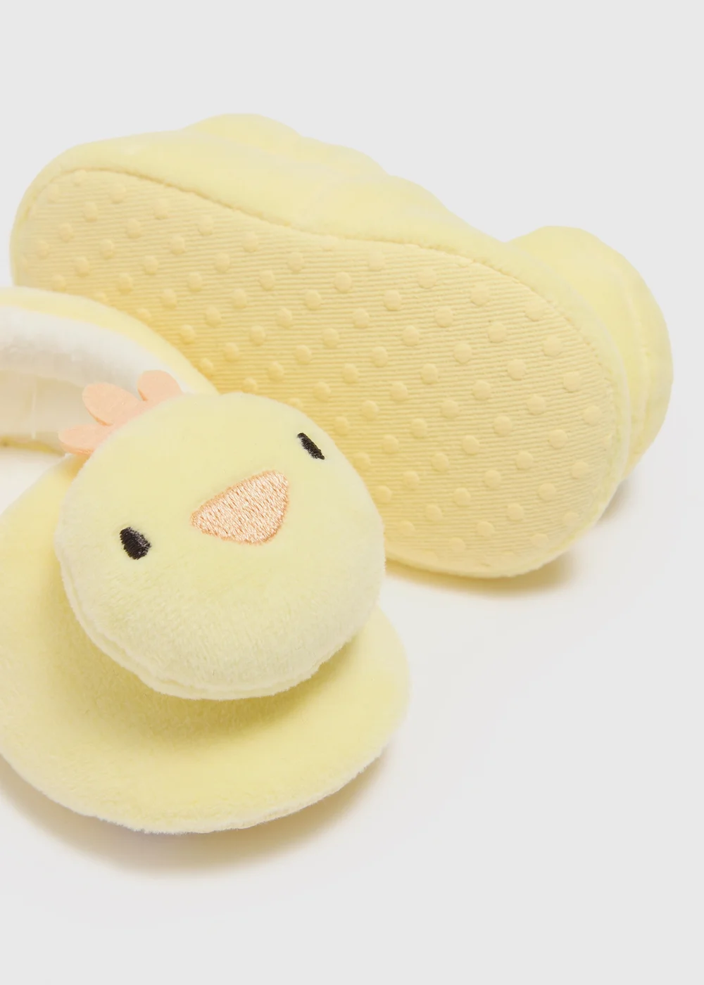 Baby Yellow Chick Slippers (Newborn-18mths) - Age 0 - 3 Months Image 2