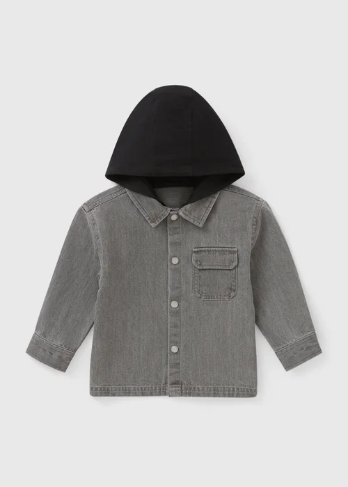 Boys Grey Denim Shacket (1-7yrs) - 1 to 1 half years Image 1