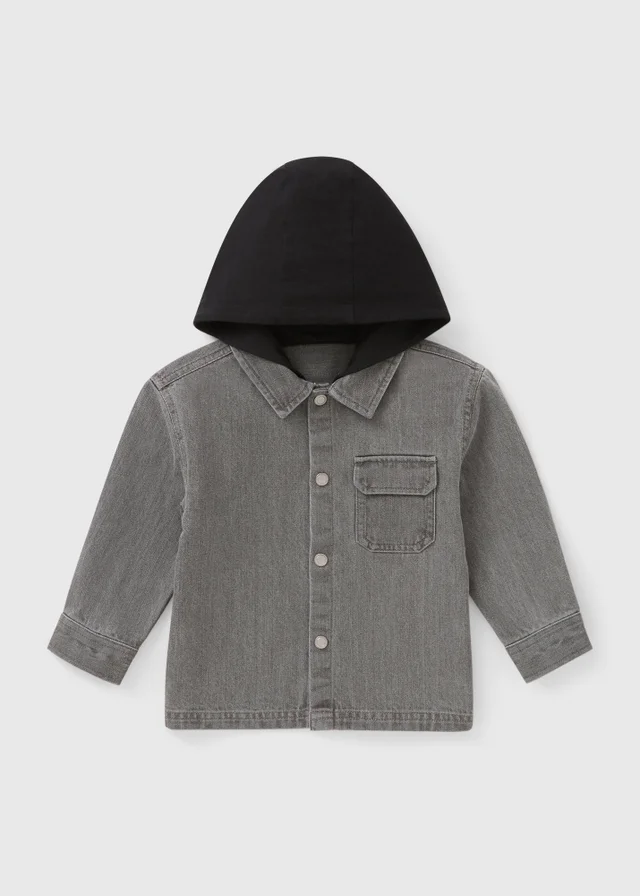 Boys Grey Denim Shacket (1-7yrs)