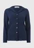 Navy Textured Co Ord Shirt - Size 8 Image 1