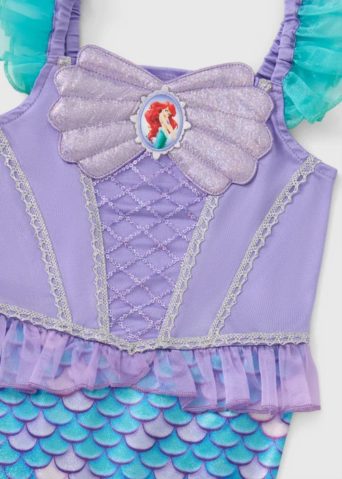Disney Girls Lilac Ariel Costume (3-9yrs) - Age 3 Years Image 2