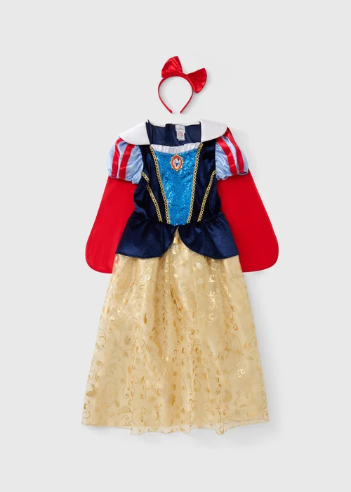 Disney Girls Blue Snow White Costume (3-9yrs) - Age 3 Years Image 1