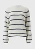Cream Stripe Stitch Jumper - XS Image 4