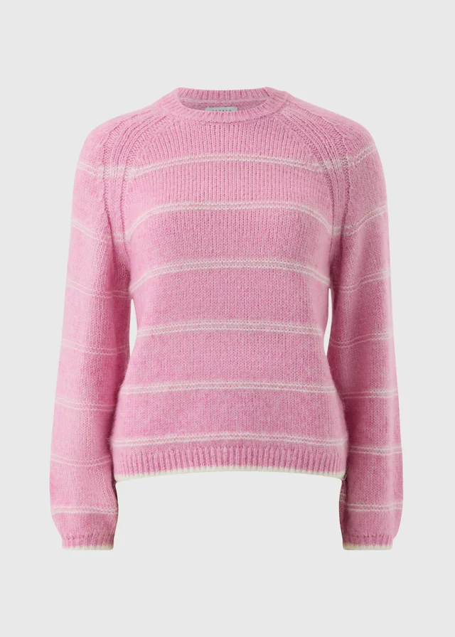 Pink Stripe Knitted Jumper