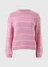 Pink Stripe Knitted Jumper - Extra small Image 2