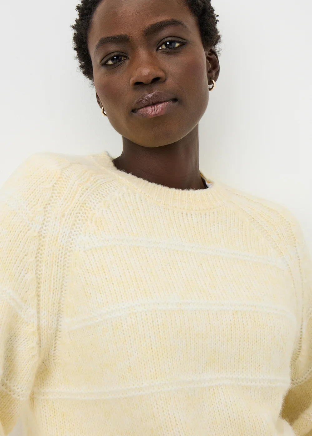 Yellow Stitch Stripe Jumper - XS Image 2