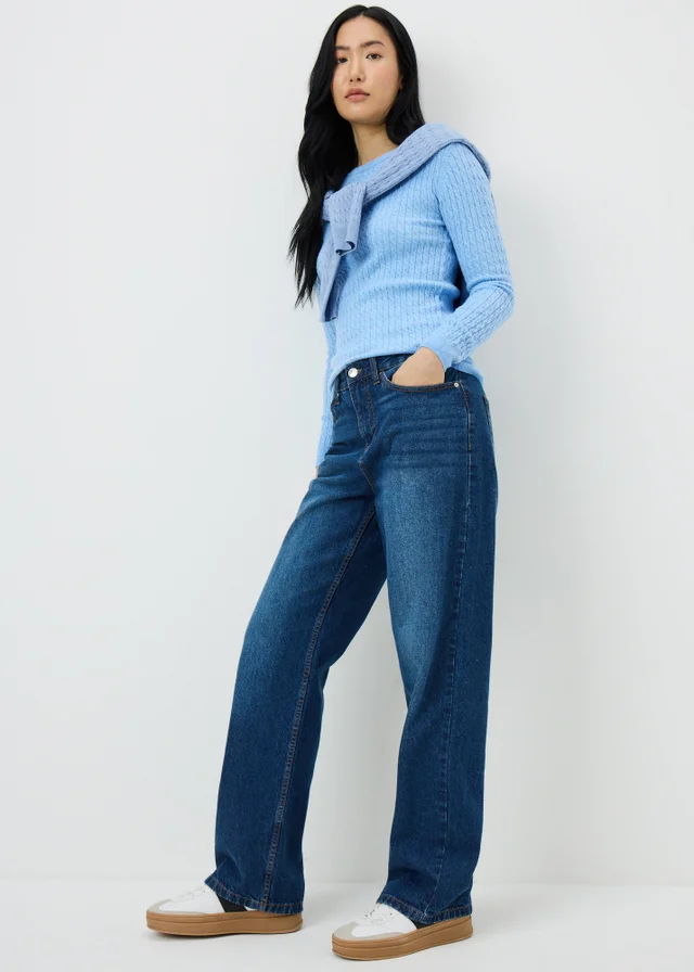 Light Blue Baby Cable Jumper