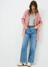 Pink Longline Open Cardigan - Extra small Image 1