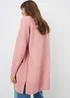 Pink Longline Open Cardigan - Extra small Image 3