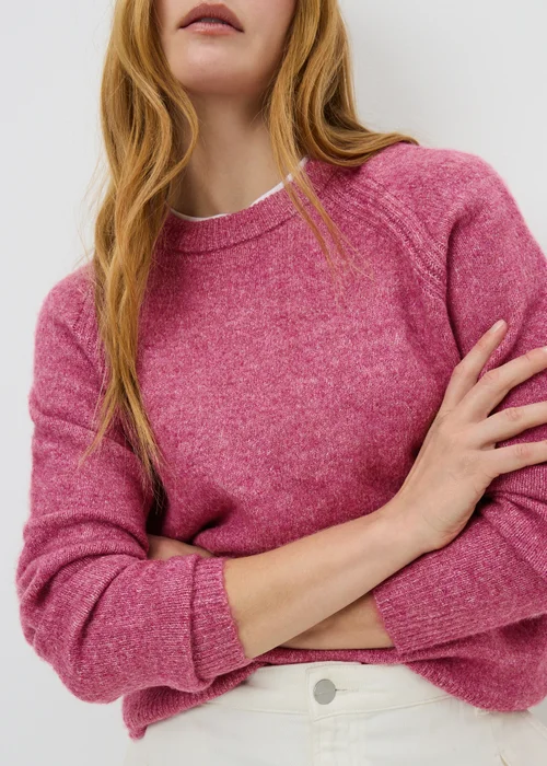 Raspberry Crew Neck Jumper - Extra small Image 3