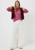 Raspberry Crew Neck Jumper - Extra small Image 2
