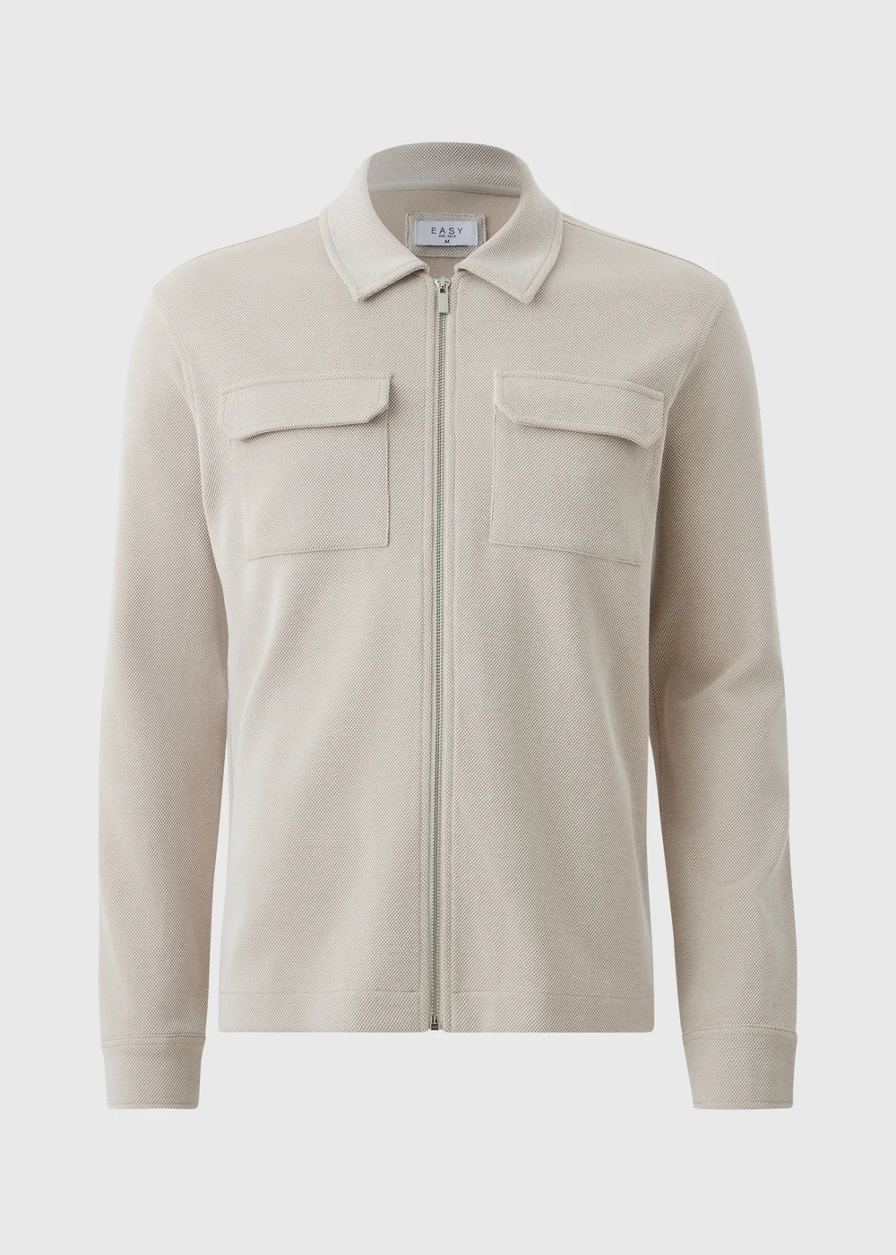 Cream Pique Smart Co Ord Shacket - 2XL Image 4