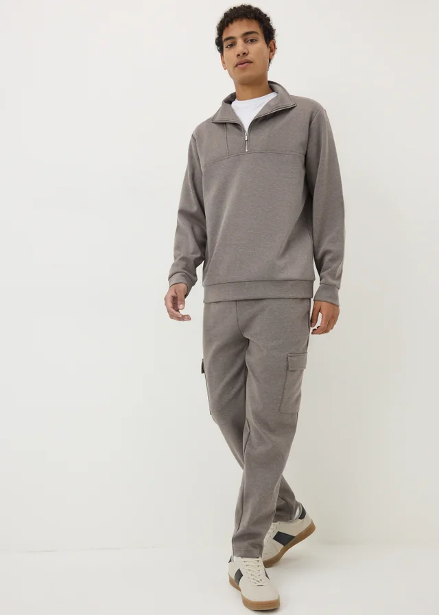 Brown Smart Co Ord Jogging Bottoms