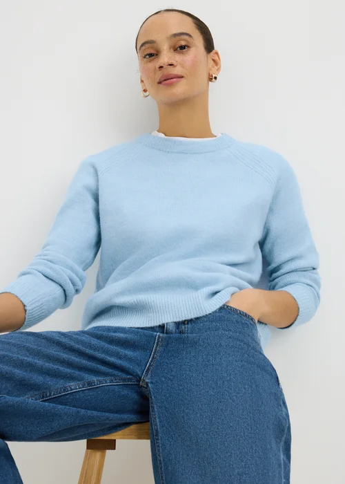 Light Blue Crew Neck Jumper - Extra small Image 2