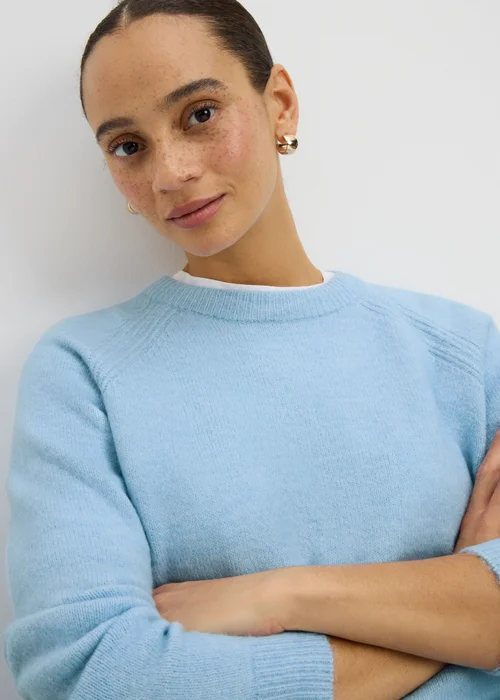 Light Blue Crew Neck Jumper - Extra small Image 1