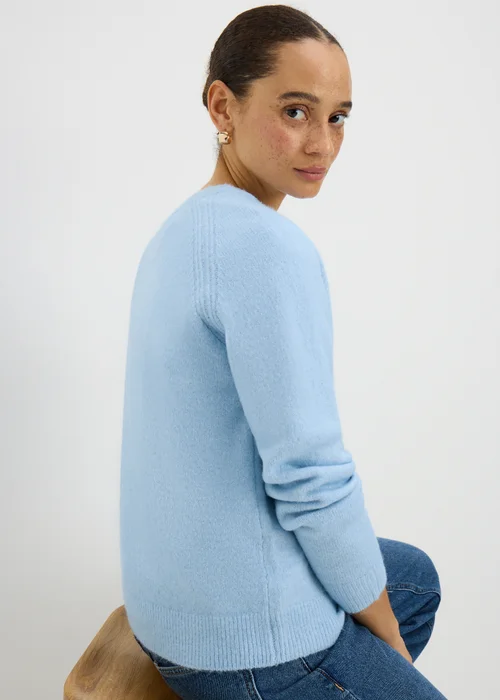 Light Blue Crew Neck Jumper - Extra small Image 3