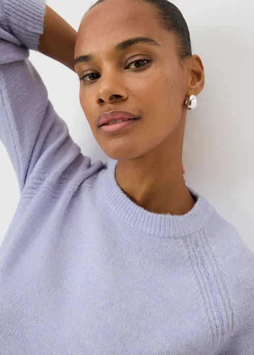 Lilac Crew Neck Jumper - Extra small Image 3