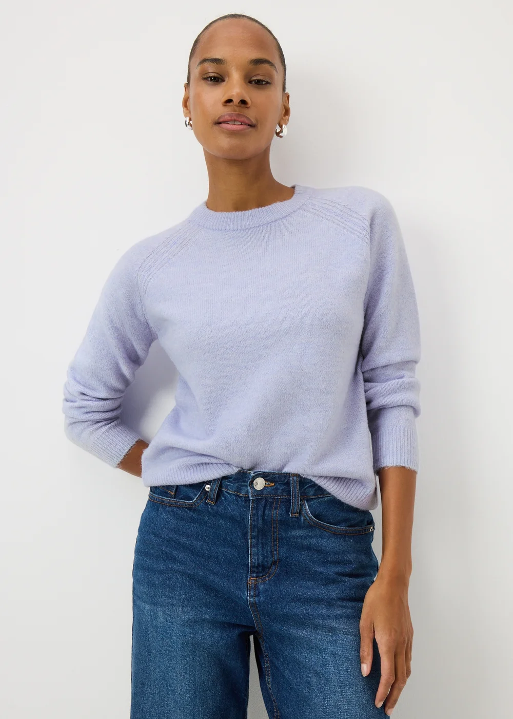 Lilac Crew Neck Jumper - Extra small Image 1