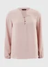 Et Vous Pink Notch Neck Blouse - Size 8 Image 4