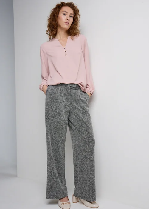 Et Vous Pink Notch Neck Blouse - Size 8 Image 3