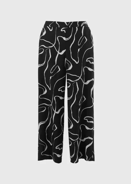 Et Vous Wiggle Print Wide Leg Trousers - Size 16 29 leg Image 4