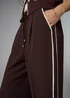 Chocolate Side Stripe Straight Leg Trousers - Size 22 29 leg Image 2