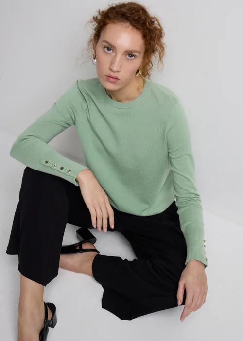 Et Vous Sage Fine Gauge Jumper - Size 10 Image 2