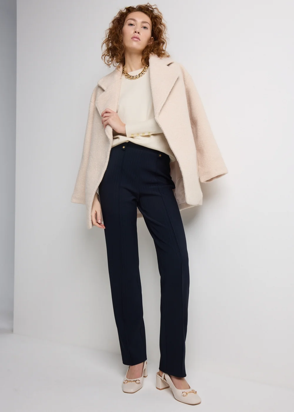 Et Vous Ivory Fine Gauge Jumper - Size 24 Image 2