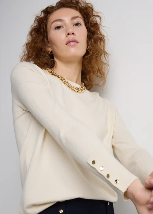 Et Vous Ivory Fine Gauge Jumper - Size 24 Image 3