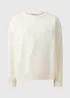 Cream Rose Embossed Sweatshirt - XXL Image 4