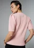 Et Vous Pink Short Fluffy Jumper - Size 22 Image 3