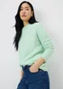 Pale Green Fluffy Lofty Jumper - M Image 2