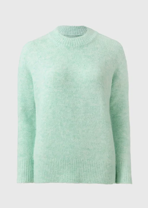 Pale Green Fluffy Lofty Jumper - M Image 3