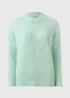 Pale Green Fluffy Lofty Jumper - M Image 3