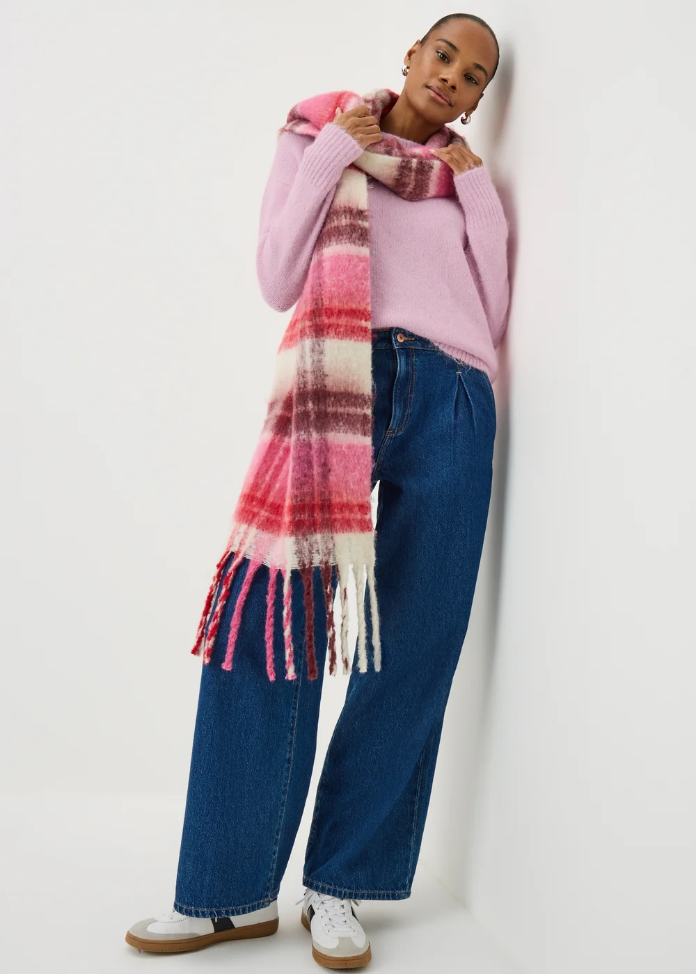 Pink Fluffy Lofty Crew Neck Jumper - Extra small Image 2