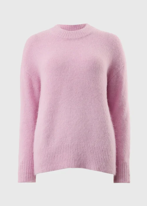 Pink Fluffy Lofty Crew Neck Jumper - Extra small Image 4
